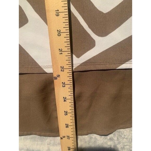 Chicos 2 Soft 12-14 Tunic Womens Geometric  Assymetric 3/4 Sleeve Plus Size - Picture 9 of 13